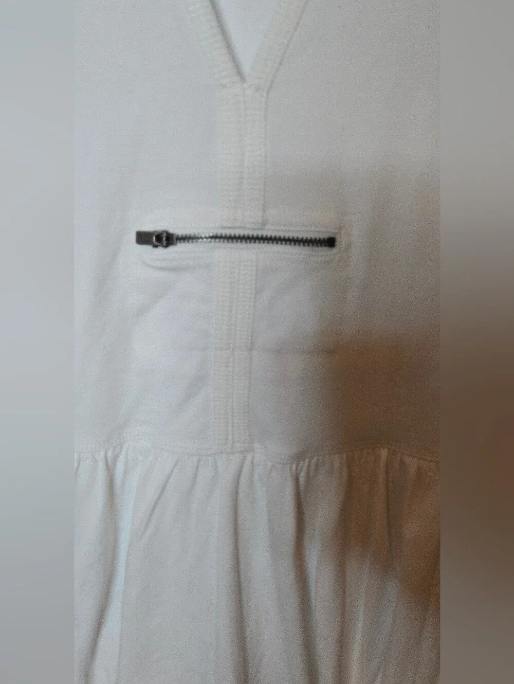 Free People Movement Hot Shot Bubble Set White Sleeveless Ruffle Hem Dress XS